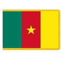 Cameroon flag with star design
