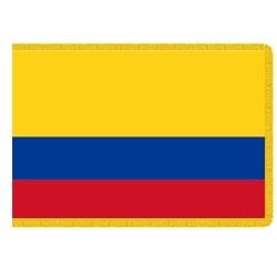Colombian flag yellow blue red