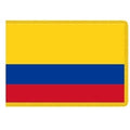 Colombian flag yellow blue red