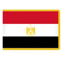 Egyptian flag red white black