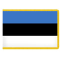 Estonia flag blue black white