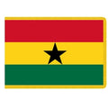Ghana flag red yellow green black s
