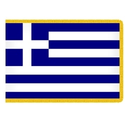 Greece national flag with stripes