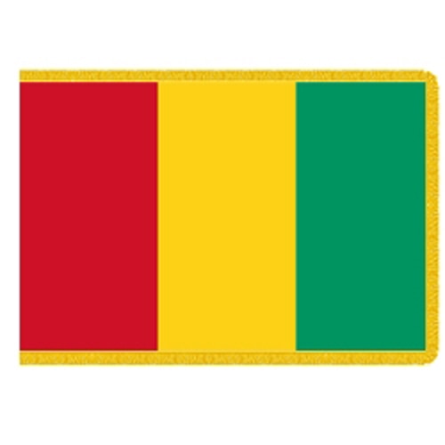 Guinea flag red yellow green stripe