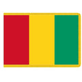 Guinea flag red yellow green stripe