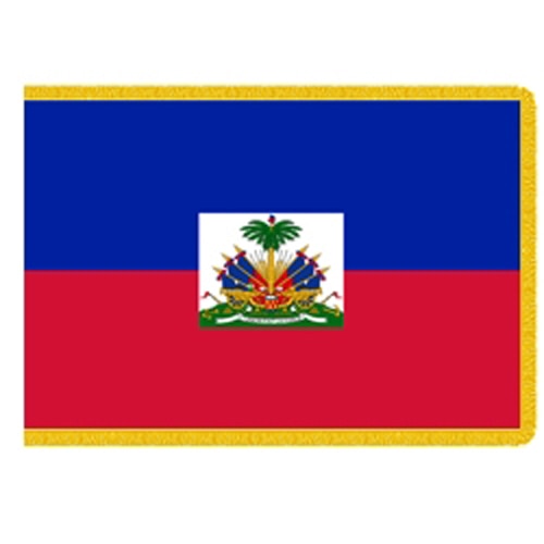 Haitian flag with coat of arms