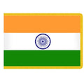 India flag with wheel design