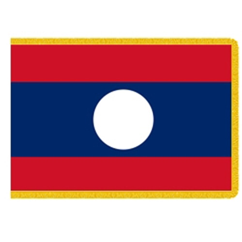 Laos national flag with circle