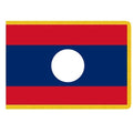 Laos national flag with circle