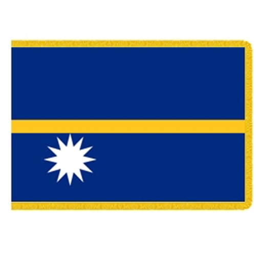 Nauru Indoor Flag 3' X 5' Nylon