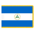 Nicaragua Indoor Flag 3' X 5' Nylon