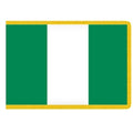 Nigeria Indoor Flag 3' X 5' Nylon