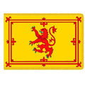 Scottish flag with red lion emblem