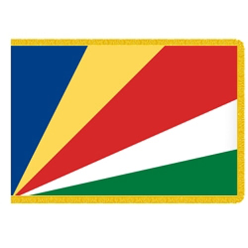Seychelles flag design with colors
