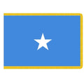flag with blue background and star
