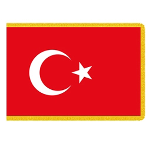 flag of Turkey red background