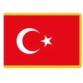 flag of Turkey red background