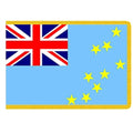 Tuvalu flag with stars and union ja