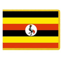 Uganda national flag with bird embl