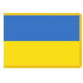 Ukraine flag blue and yellow horizo