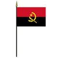 Angola national flag on pole