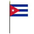Cuban flag on a pole