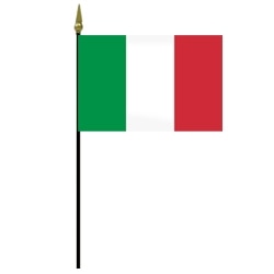 Italy national flag on pole