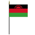 Malawi flag with sunrise emblem