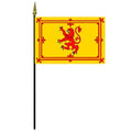 yellow flag with red lion