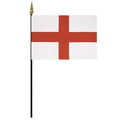 English flag on black pole