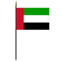 UAE national flag on pole