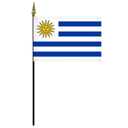 Uruguay national flag with sun