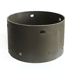 metal cylindrical container with ho