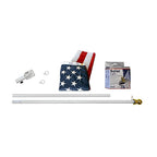 flag pole kit with solar light