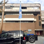 Argentina flag on black SUV