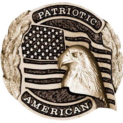 patriotic american flag medal