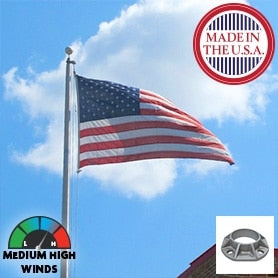 Shoe Base Flagpoles Displaying flag