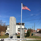 residential fiberglass flagpole