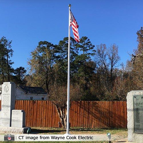 25 ft Fiberglass flagpole