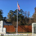 25 ft Fiberglass flagpole