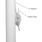 nylon cleat with halyard rope