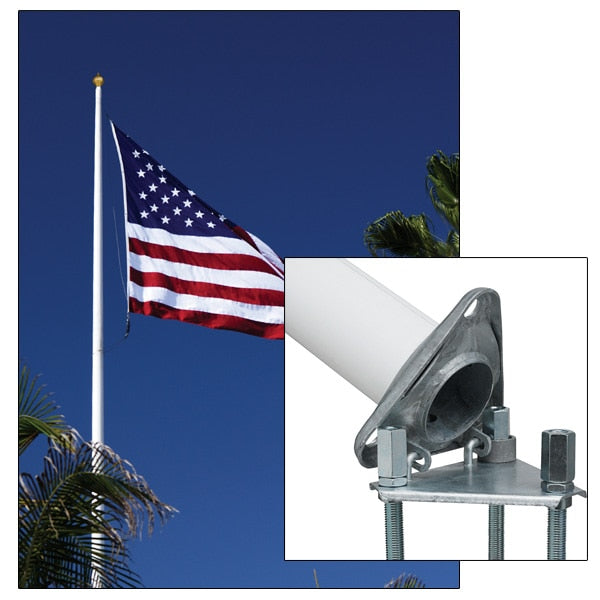 American flag and pole bracket part