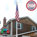 American Made Hinge Base Flagpole