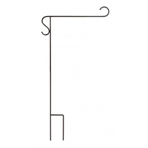 black metal hook stand for garden