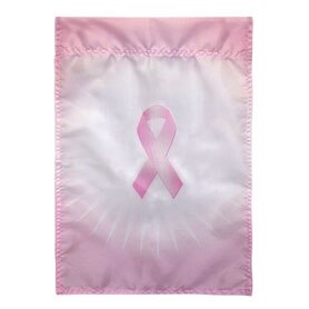 pink ribbon flag background