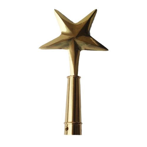 golden star topper with pole