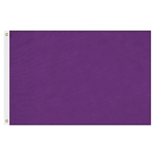 Solid Colored Flags - Premier Nylon in vibrant purple with reinforced white hoist and metal grommets for durability and display.