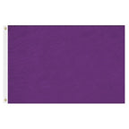 Solid Colored Flags - Premier Nylon in vibrant purple with reinforced white hoist and metal grommets for durability and display.