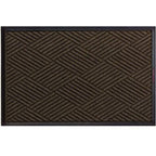 Waterhog Eco Premier Mats in a dark chestnut color featuring a textured geometric pattern for durability and dirt trapping.