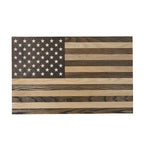 wooden American flag art piece